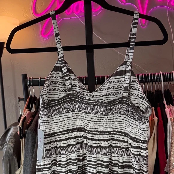 Athleta Brown and White Printed Bahia Midi Dress - Picture 7 of 8